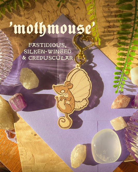 Mothmouse ✧ Wooden Charm