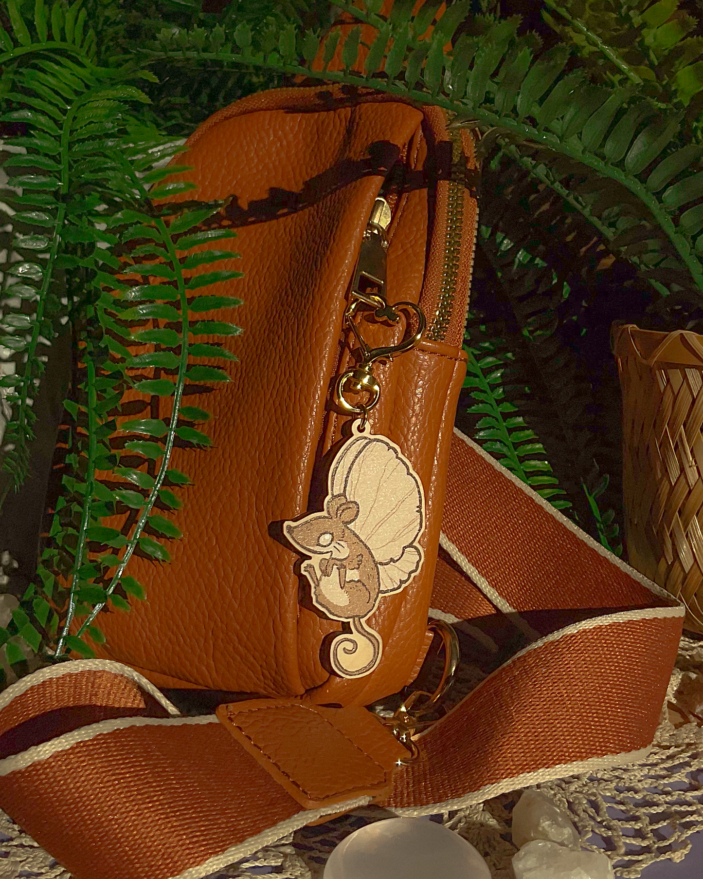 Mothmouse ✧ Wooden Charm
