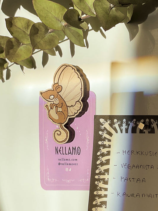 Mothmouse ✧ Wooden Magnet