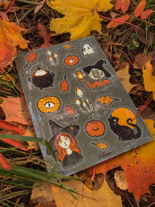 Fall Witches ✧ Sticker Sheet