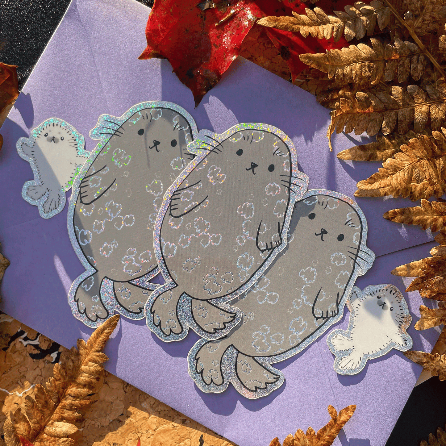 Saimaa Ringed Seal + Cub ✧ Vinyl Stickers
