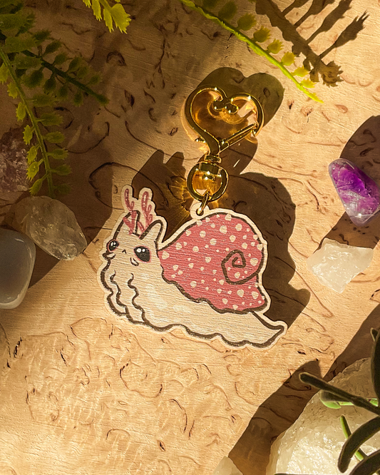 Fairy Snail ✧ Wooden Charm