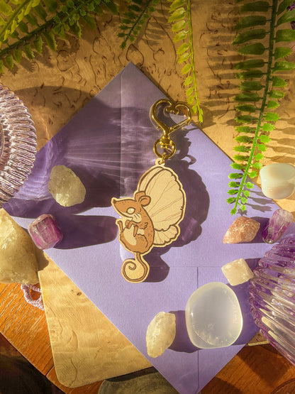 Mothmouse ✧ Wooden Charm