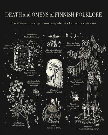 Death and Omens of Finnish Folklore ✧ T-shirt *PRE-ORDER*