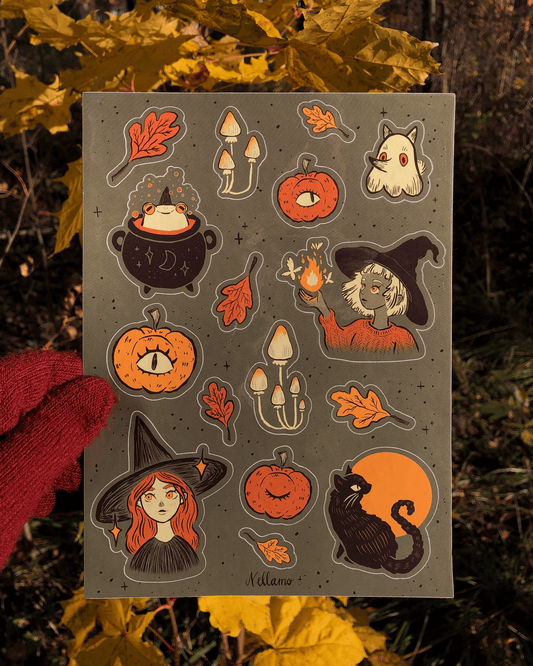 Fall Witches ✧ Sticker Sheet